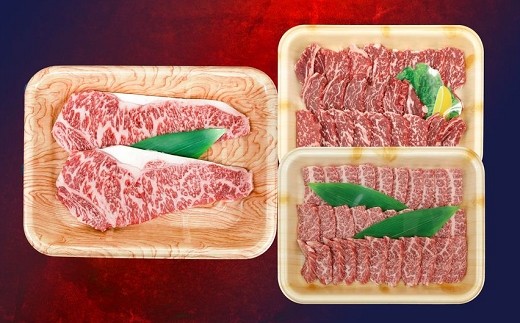 南関産牛のステーキ&焼肉セット 計900g