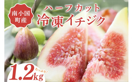 南小国産 ハーフカット冷凍イチジク 1.2kg(農薬・化学肥料不使用) 冷凍 イチジク ハーフカット いちじく 無花果 フルーツ 果物 農薬不使用 化学肥料不使用 大容量 お菓子作り 調理 ジャム コンポート スムージー 美容 健康 食物繊維 fig310 熊本 南小国町 送料無料