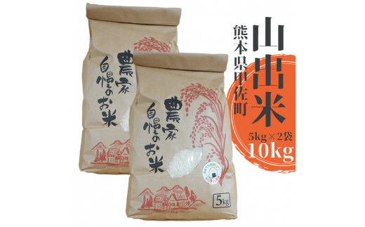 【新米先行受付】甲佐町産 山出米10kg(5kg×2袋) - 令和7年11月以降順次発送 新米 令和7年産 精米 お米 米 しっとり もちもち 甘み おにぎり ごはん 複数原料米 国産 九州産 熊本県 熊本県産 甲佐町【価格改定ZA】