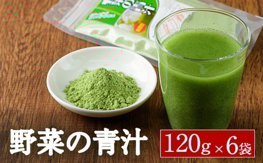 野菜の青汁 (計720g・120g×6P) 青汁 粉末 ダイエット 健康食品 野菜 食物繊維 大分県 佐伯市【EC02】【天然素材 (株)】