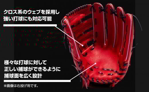 宮崎県産牛革使用 WAGYU JB 硬式用 グラブ 外野手用 JB-008