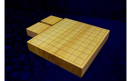 国産「榧」の卓上将棋盤(駒台付)