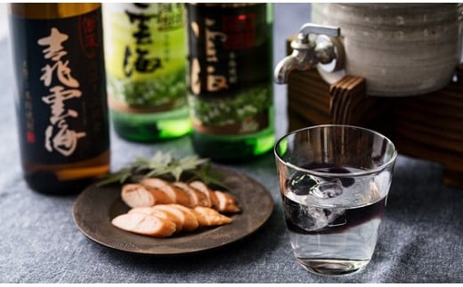 雲海そば焼酎3種&鶏のささみくんせいセット