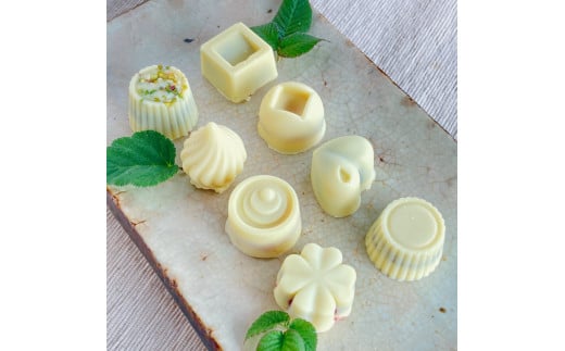 ミニホワイトチョコ詰合わせ〈8個〉白砂糖不使用