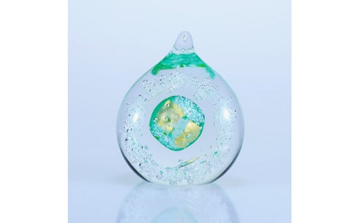 オブジェ 金彩「しずく」(カラー:グリーン)