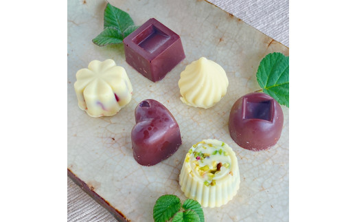 ミニホワイト＆ビターチョコ詰合わせ〈６個〉白砂糖不使用