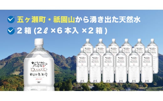 日向四億年の雫 素粒子機能水(2リットル×6本入×2箱) | 飲料 飲料水 水 みず ウォーター ペットボトル 箱 宮崎県 五ヶ瀬町