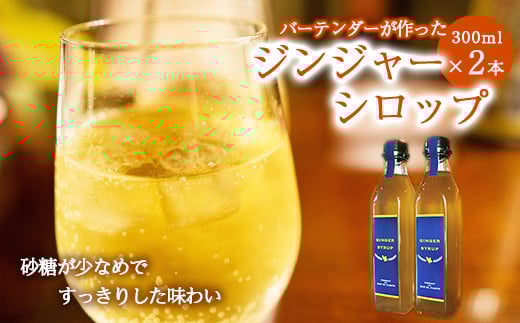 バーテンダーが作ったジンジャーシロップ 2本 | 加工品 シロップ ジンジャーシロップ ジンジャー 生姜 手作り 宮崎県 五ヶ瀬町