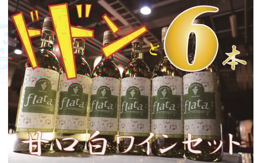 十勝ワイン甘口・白ワイン6本セット【A001-8-1】