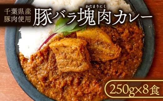 豚バラ 塊 肉 カレー ( 8食 入り ) ポークカレー レトルトカレー 冷凍カレー 小分け 個包装 豚 豚バラ 塊肉 豚肉 豚 ぶた肉 ぶた buta 国産豚 niku 国産 千葉県産 千葉県産豚肉 千葉県産ポーク ポーク 冷凍食品 冷凍 8食 家庭用 簡単 調理 便利 お手軽 レトルト こだわり 贈答 ギフト プレゼント 千葉県 旭市