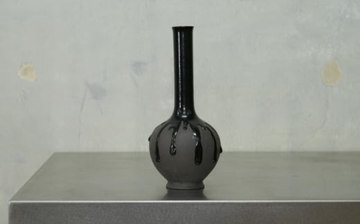 Hanano Shizuku Yuri 黒 瑞浪市 / nozan 花瓶 フラワーベース [AZCQ006]