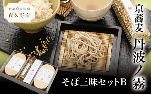 京蕎麦 丹波ノ霧 そば三昧セットB  ふるさと納税 蕎麦 そば 小分け 備蓄 保存食 常温 人気 京都府 福知山市
