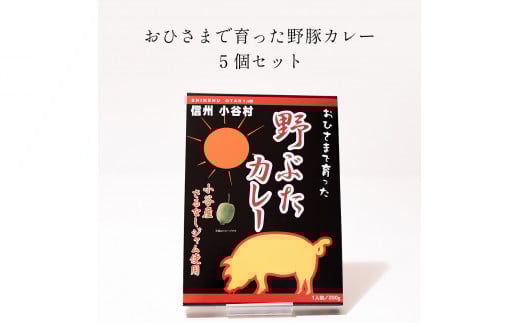 おひさまで育った野豚カレー５個セット