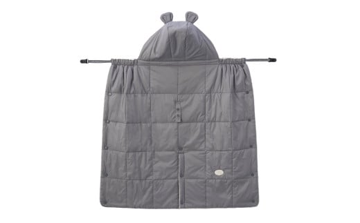 P102 ミキハウス キャリーケープ(グレー)