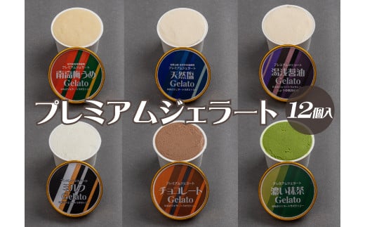 プレミアムジェラート 詰め合わせセット(6種類×2個) アイスクリームセット 100mlカップ ゆあさジェラートラボラトリー【ntb701】