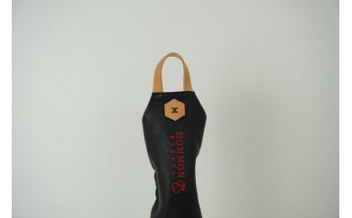 【ブラック＃X】博多革工房HOMMONが作ったゴルフウッド用ヘッドカバー【牛革】