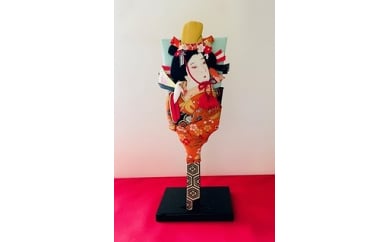 伝統工芸　博多おきあげ(押絵)羽子板「道成寺」