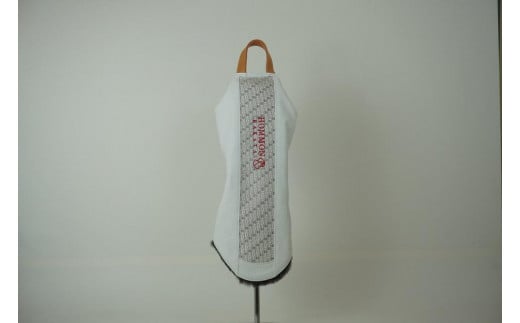 【ホワイト】博多革工房HOMMONが作ったゴルフドライバー用ヘッドカバー【博多織・牛革コンビ】