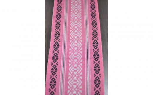 【博多区製造】献上柄オーガニックコットンストール【ピンク】