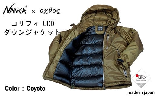 [R268] NANGA×oxtos コリフィ UDD ダウンジャケット 770FP 【コヨーテ】【XL】