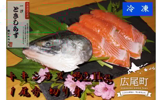 トキシラズ　約2.1kg　1尾分 切り身【鮭　時鮭　時知らず　ときしらず　トキシラズ　ふるさと納税　北海道　海産物　魚】(C0033)