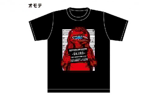 アメコミ風ガジロウTシャツ赤 M