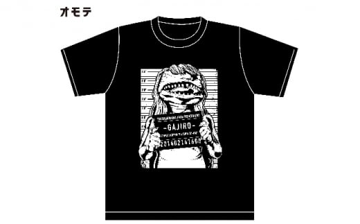 アメコミ風ガジロウTシャツ白 M