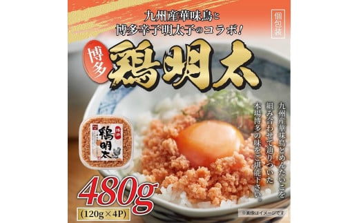 博多 鶏明太 480g  ( 120g × 4パック ) 【めんたい 明太子 パスタ チャーハン グラタン アヒージョ 化粧箱 贈答 ギフト プレゼント 福岡県 筑前町 送料無料 AR013】