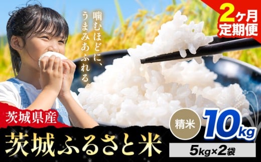【2か月定期便】米 茨城 ふるさと米 精米 10kg《申込月の翌々月より出荷開始》茨城県 河内町 米 国産 お米 おこめ お弁当 おにぎり