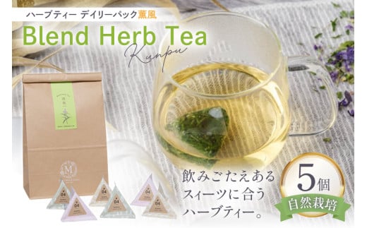 ハーブティー デイリーパック 薫風 5個入り [Mary Jimenez 石川県 志賀町 CK3072] ティーバッグ 詰め合わせ ティーパック ひも付き