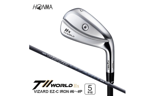本間ゴルフ T//WORLD Hx EZ-C IRON #6~#P 5本組 ゴルフクラブ ツアーワールド アイアン SHG0085