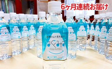 はぐくみず　500mlペットボトル24本入り 6ヶ月連続お届け [№5812-0062]