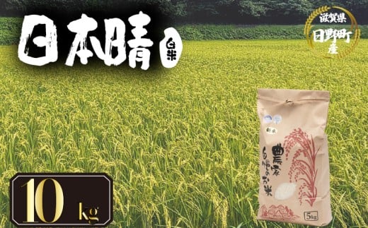 【 令和7年産 新米 10kg 】 日本晴 米 白米 国産 滋賀県 日野町 農家直送 お米 おこめ こめ 産地直送 ふるさと納税
