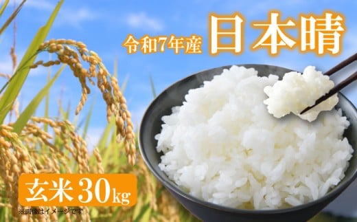 【 新米予約 】 令和7年産 新米 日本晴  にほんばれ 米 玄米 30kg 国産 滋賀県 日野町 農家直送 お米 おこめ こめ 産地直送 ふるさと納税
