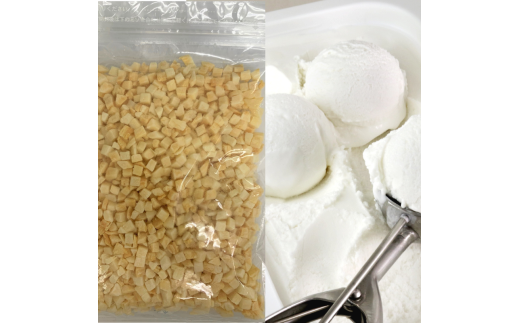 【卵、香料不使用】濃厚ココナッツジェラート業務用2L入りとローストココナッツのセット