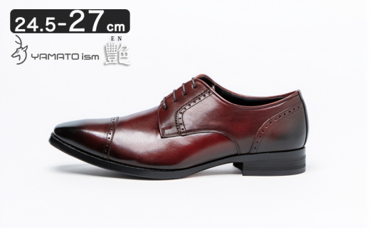 倭イズム ( ヤマトイズム ) 牛革 マッケイ ビジネスシューズ 紳士靴 YAP500 （ ワイン ）25.0cm [№5990-7071]0139