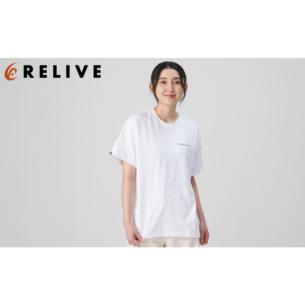 【数量限定】リライブシャツプレミアム/コットン/ロゴ有/ホワイト（LLサイズ）【ファッション 服 Tシャツ カットソー 衣料 トップス 人気 女 男 スポーツ ゴルフ ウェア アウトドア 仙台市 リラックス カジュアル シンプル トレンド 春 夏 秋 冬 メンズ レディース ユニセックス】