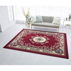 絨毯 ラグマット 3畳 長方形 250×200 洗える 厚手 プエブロ エンジ【1125211】