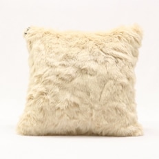 OKADA TEXTILE ミニエコファークッション(ベージュ)【1143747】