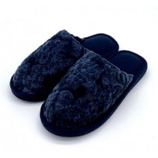 金華山織うだつ型スリッパ　1足　クローバー　ネイビー【1421992】