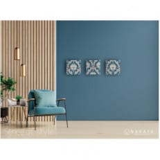 金華山織ファブリックパネル ベニス ブルー 3枚組【1423113】