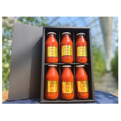 本物の甘さと健康をお届けする贅沢無添加トマトジュース180ml×6本【1652109】