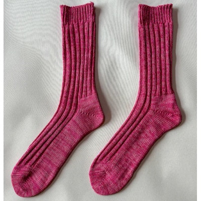 【ezu】someiro kutsushita　/マゼンタ◆高級◆コーマ糸◆湿調作用【1650051】