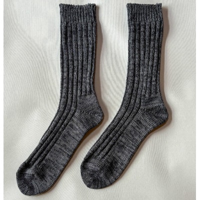 【ezu】someiro kutsushita　/グレー◆高級◆コーマ糸◆湿調作用【1650061】