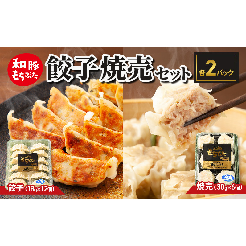 和豚もちぶた 餃子 焼売 もちぶた セット 各2パック おつまみ おかず 時短 小分け ギョーザ シュウマイ 冷蔵 中華 ぎょうざ ギョウザ 食品 惣菜 中華惣菜