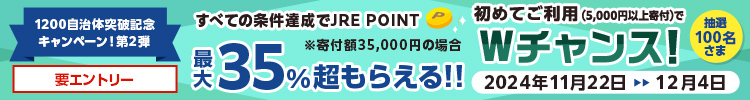 1200自治体突破記念キャンペーン第2弾