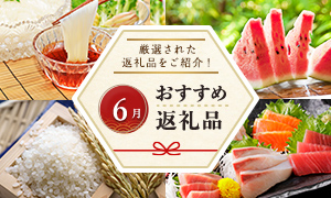 6月のおすすめ返礼品特集