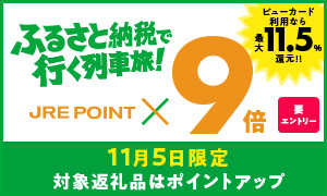 ふるさと納税で行く列車旅！