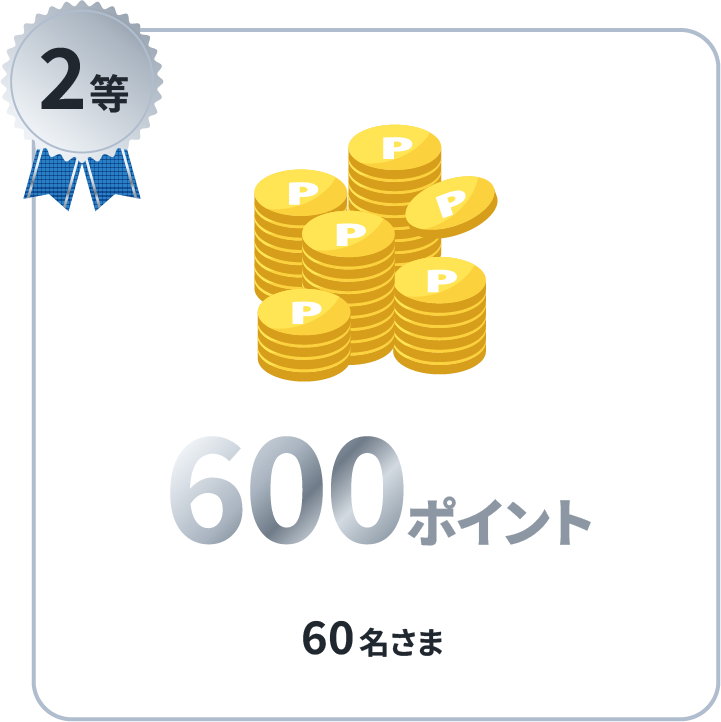 2等 6,00ポイント 60名さま
