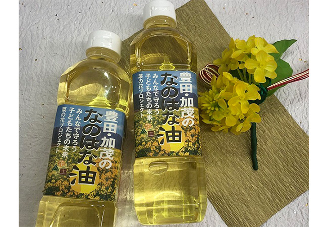 【2ヵ月毎定期便】なのはな油600g×2（愛知県産菜種100％使用、昔ながらの一番搾り製法）全3回